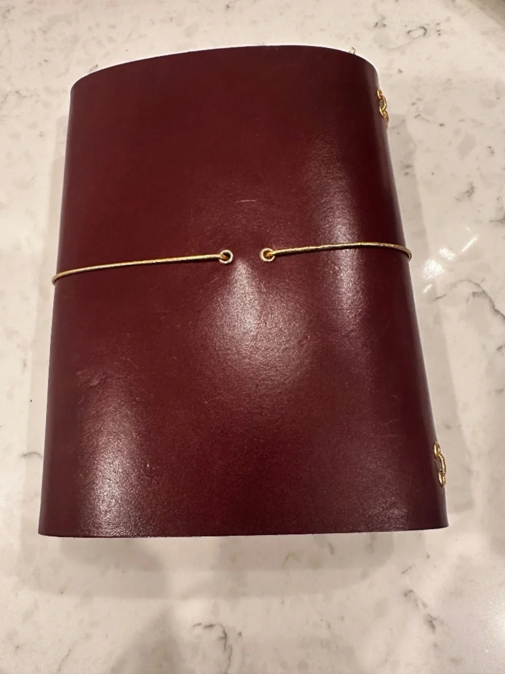 Trifold travelers leather cover